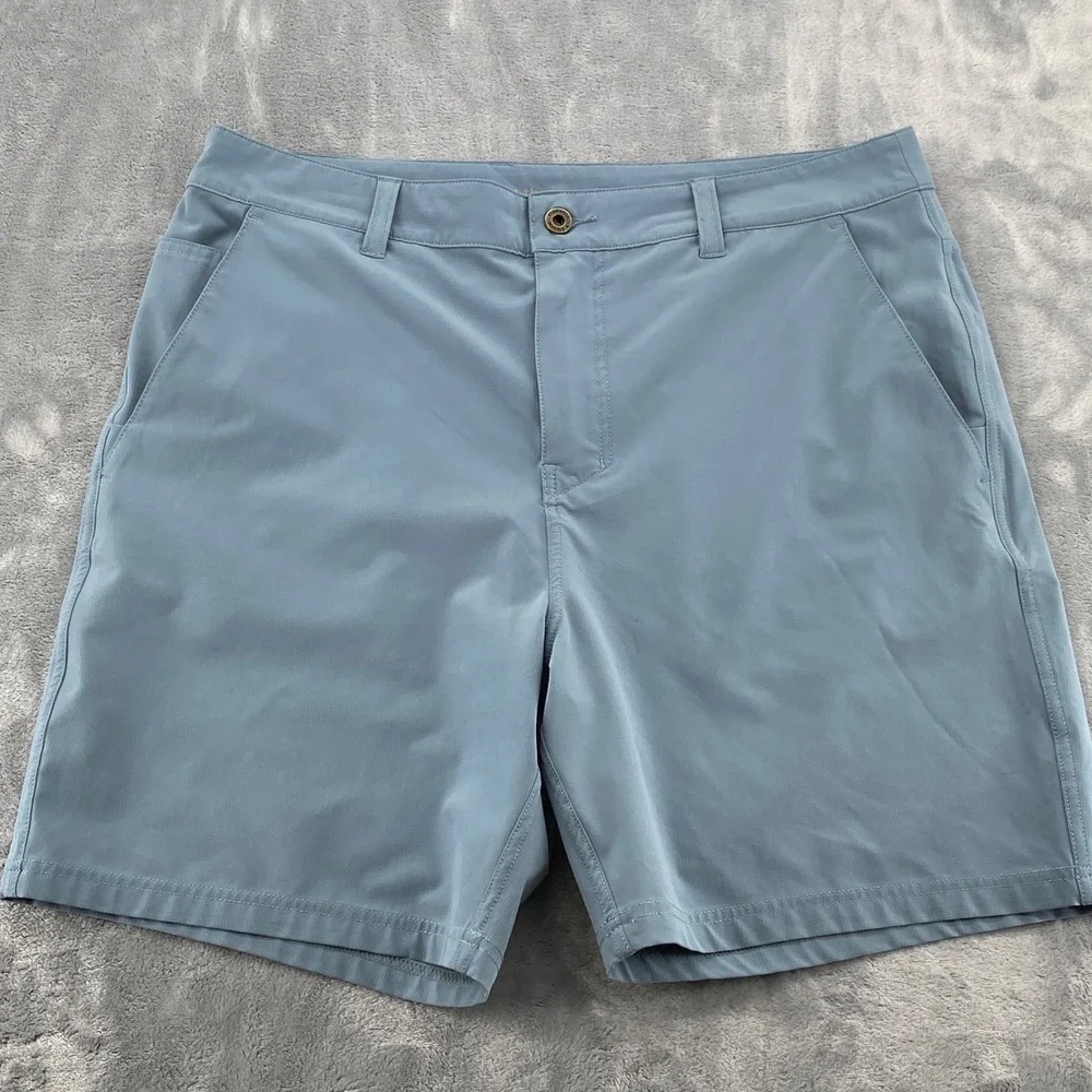 Florence Marine X Mens 35 Blue Grey Ripstop Hybrid Utility Shorts NO SIZE TAG